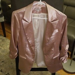 Charlotte Russe Powder Pink Shimmer Ladies Blazer